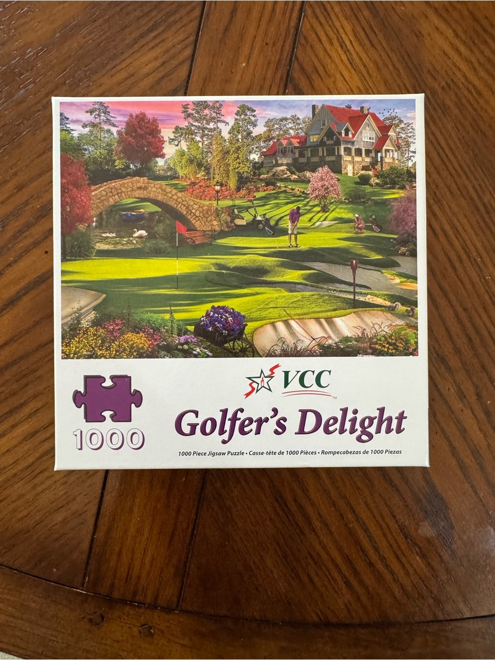 CHANEL Golfer's Delight Puzzle with Green, Purple, Red and Pink Accents